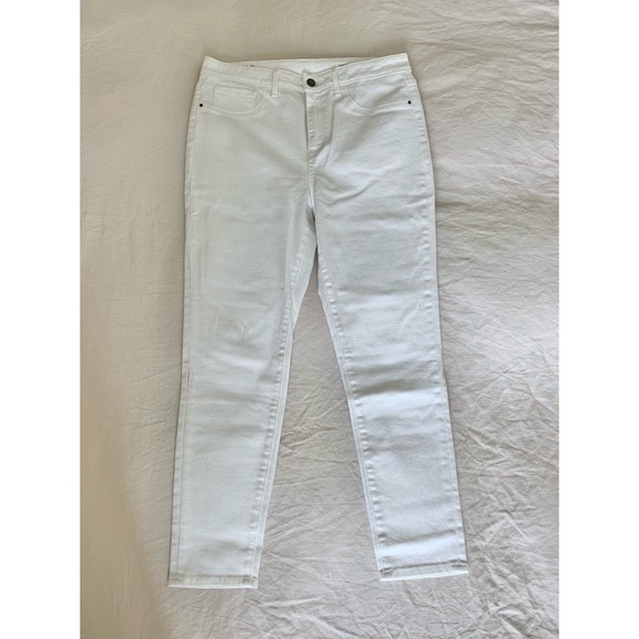 White high-rise skinny jeans - Picture 2 of 4